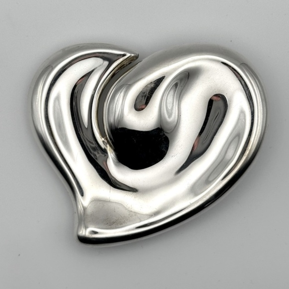 Tiffany & Co Elsa Peretti Silver Heart Belt Buckle Italy - Vintage!